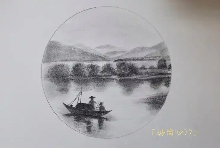我的素描簿  #素描  #素描画  #古风 #风景