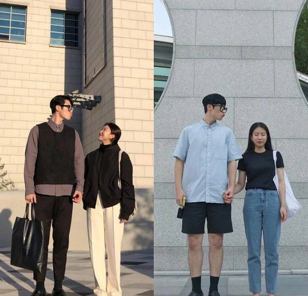 155和180情侣的三个有爱瞬间,强行接吻有点甜,全程太甜蜜