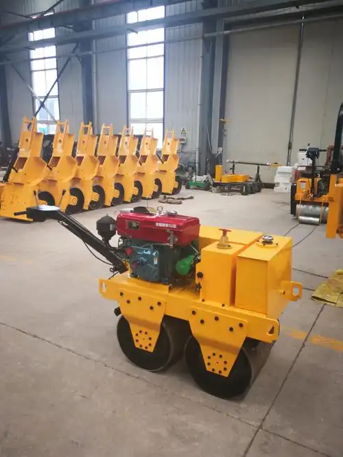 小型手扶式压路机双轮振动压实机