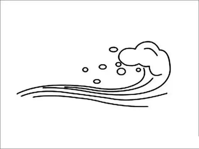 浪花简笔画 浪花简笔画简单又漂亮