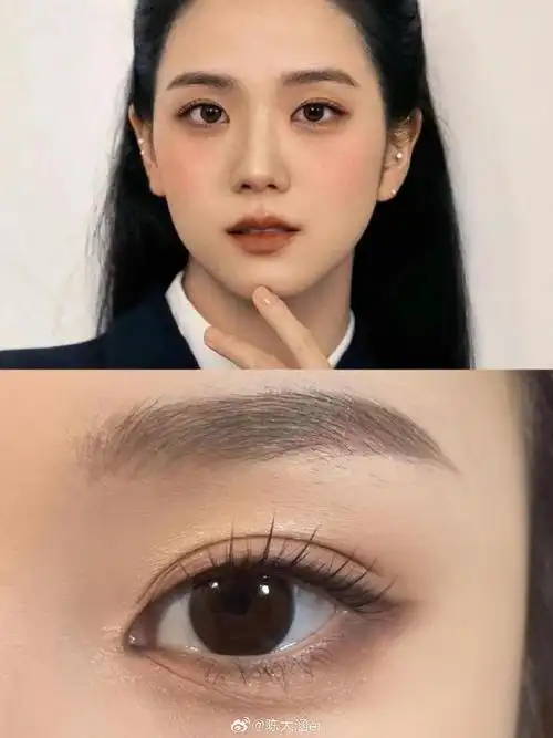 金智秀韩系日常奶杏妆高级干净又日常快来学jisoo这个韩系证件照妆