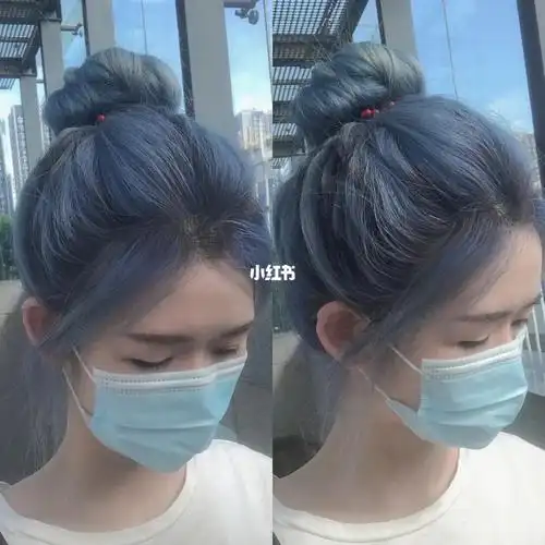 灰色雾霾蓝色头发的仙气程度直接升到了极点喜欢高级又自然的仙女们不