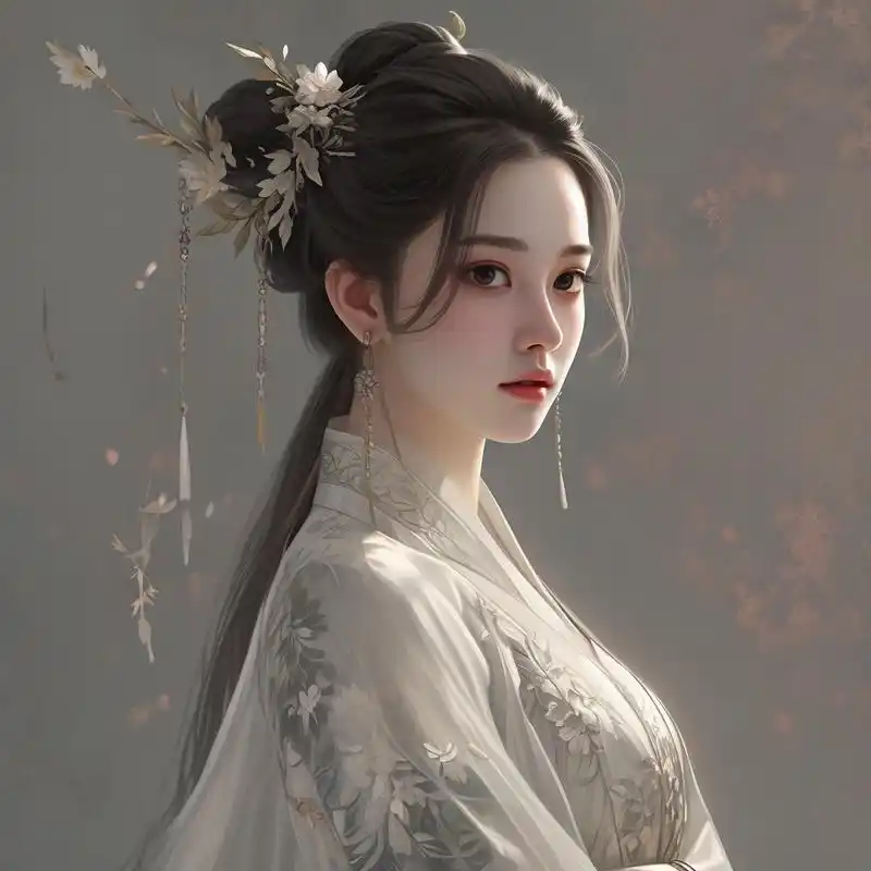 96高冷古风女生漫画头像94