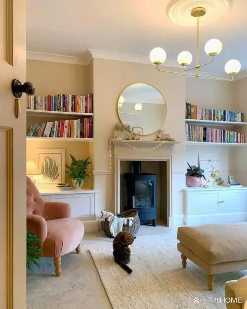 她的家清新雅致美式风格浅咖色墙漆美爆了全屋特迷人