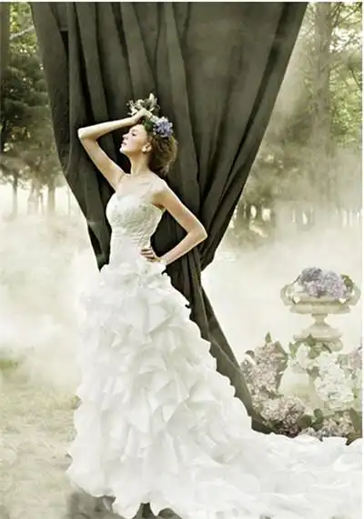 唯美森林系婚纱照拍摄攻略