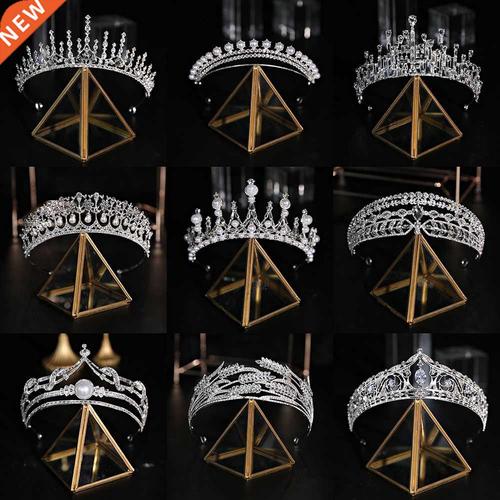 kmvexo fashion diverse silver color crystal crowns bride tia