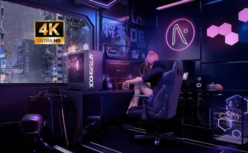 赛博朋克 电竞房 4k动态壁纸分享