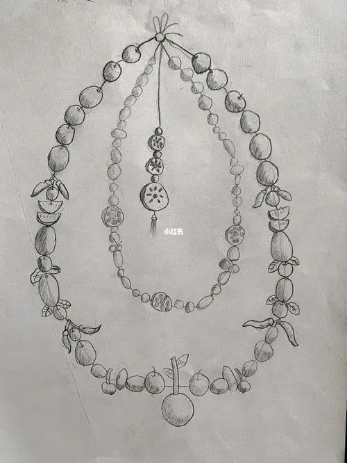 儿童基础素描项链