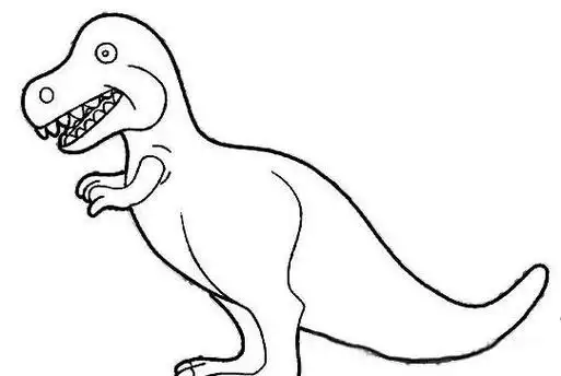 儿童霸王龙简笔画怎么画凶猛霸王龙简笔画教学画法霸王龙简笔画步骤