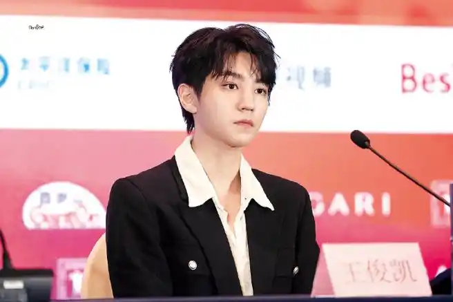 王俊凯西装配牛仔裤##葛优王俊凯出席刺猬见面会