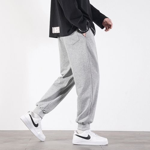 mgyr运动裤男生裤子宽松休闲春秋款灰色春季长裤篮球美式卫裤户外休闲