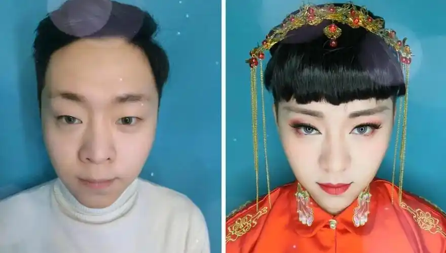 男扮女装的中国风 古典秀禾新娘妆-美妆视频-搜狐视频