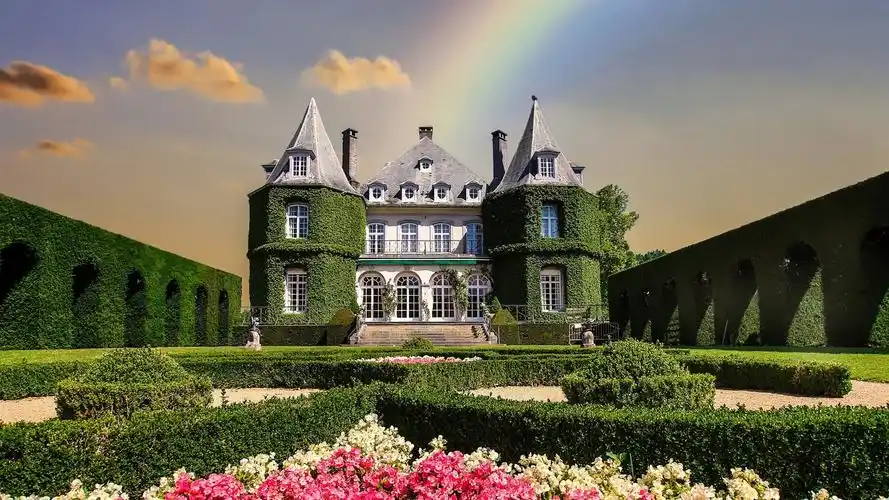 绿色的城堡,花园 640x1136 iphone 5/5s/5c/se 壁纸,图片,背景,照片