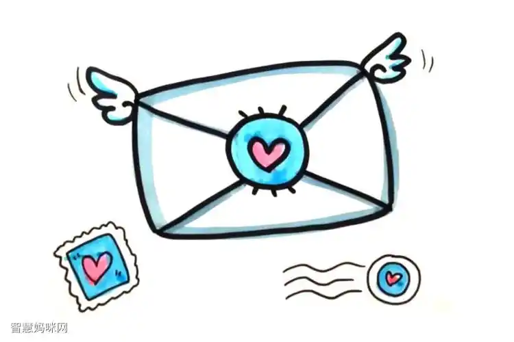 信封怎么画简单漂亮