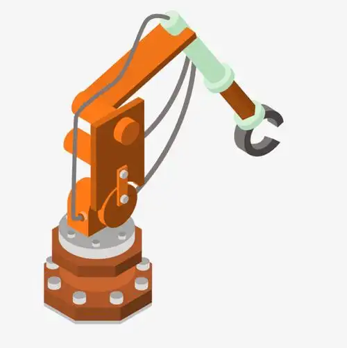 黄色可爱机器人卡通插画