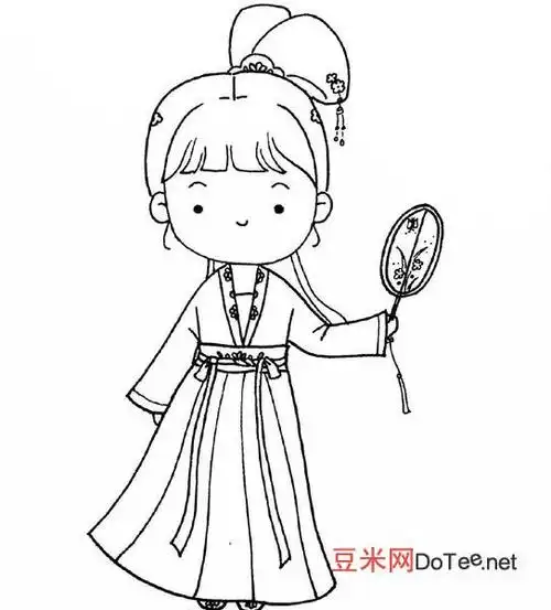 古装美女简笔画的画法视频,古装美女简笔画的画法-豆米网