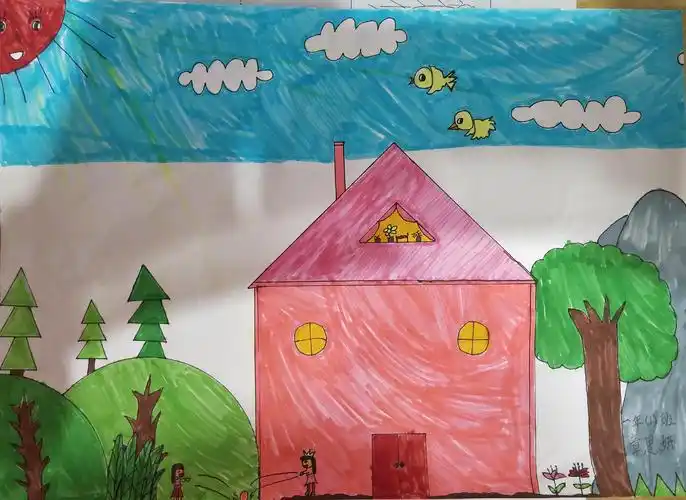 鲤南中心小学一年学生绘画作品集(1~6班)