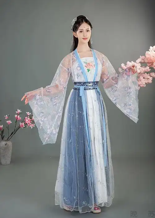 汉服女仙气古风古装衣服女仙女超仙套装齐胸襦裙大码成人汉服全套 款