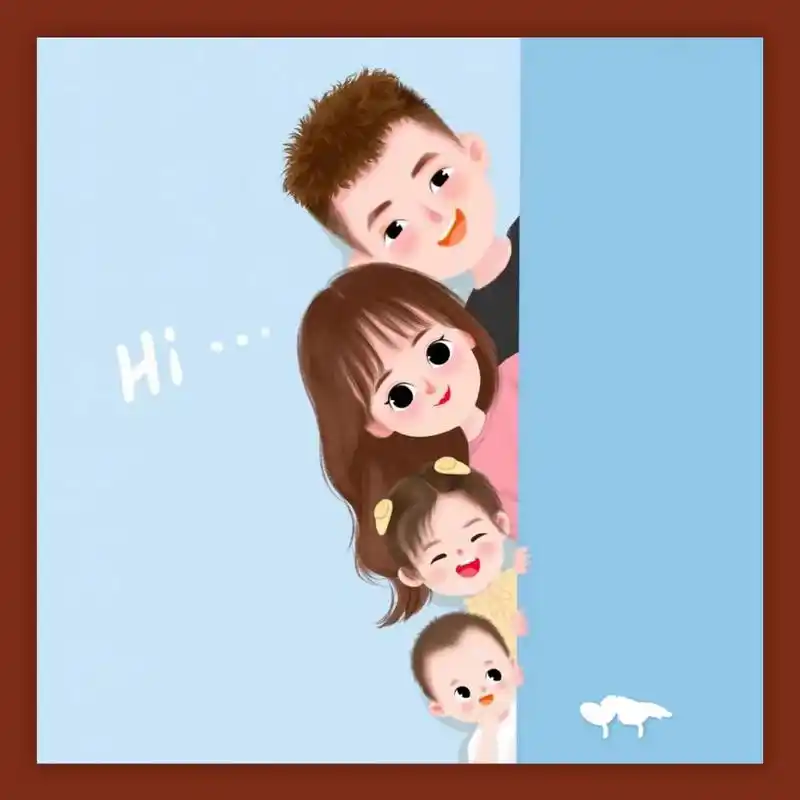 一家四口姐弟头像 二人世界很甜蜜 四口之家甜蜜蜜