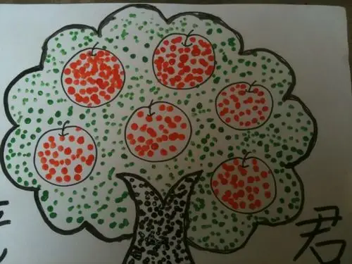 点彩画辛庄幼儿园小班