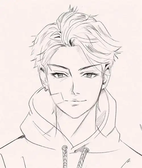 适合当头像的二次元小哥哥,手绘男生头像插画大全