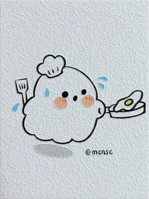 可爱鬼小幽灵简笔画