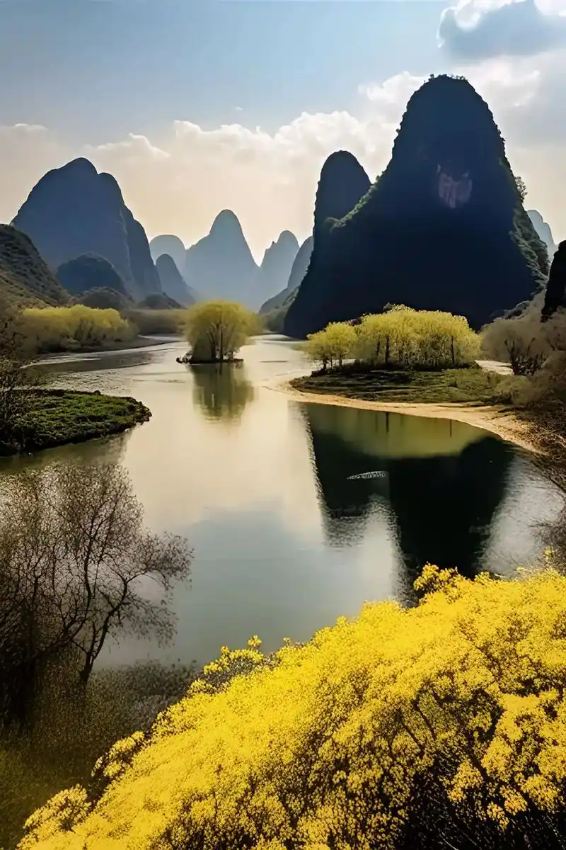 桂林山水甲天下,漓江景色醉美,看到这么漂亮的美景,当然要分享 - 抖音