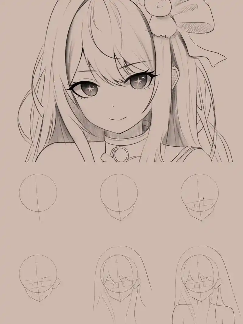 动漫手绘 #绘画教程 #二次元 #零基础学 - 抖音