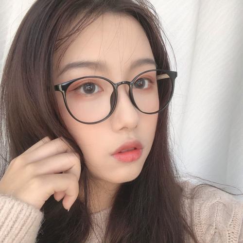 丸丸说眼镜框女大圆框大脸显瘦超大框防蓝光全框个性可配近视tr90