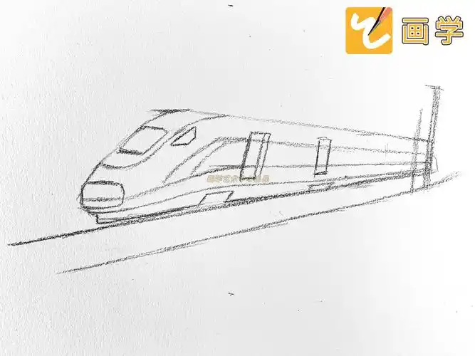 怎么画速写动车绘画教程基建狂魔