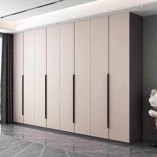 林氏木业柜子储物六门四五卡曼蒂现代简约卧室家用到顶独立衣柜