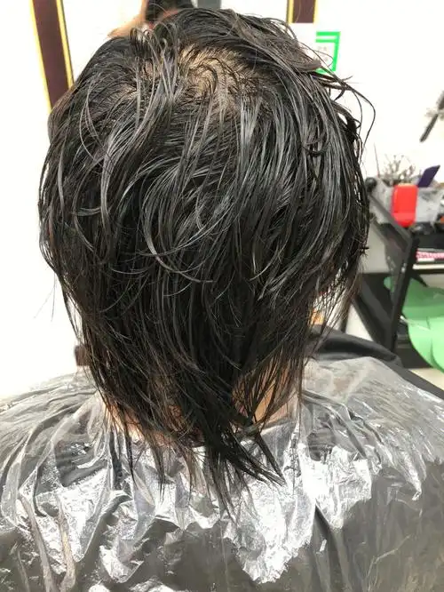 男士染发#男士发型  #染发  #紫灰色发色