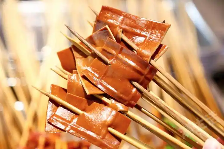 撸签签——卤豆干,魔芋