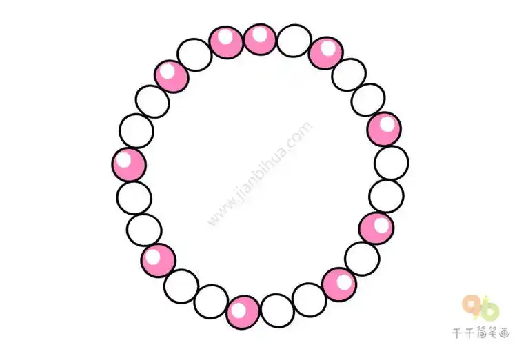 五彩珍珠项链简笔画图片五角星项链简笔画五角星项链简笔画小香风项链