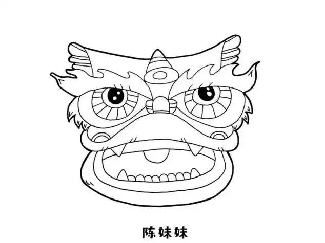 年兽图片简笔画 卡通年兽图片简笔画