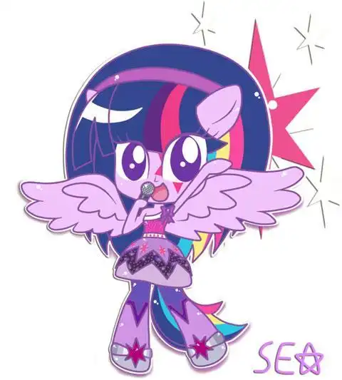 紫悦公主小马宝莉里面的可爱标志简笔画3款可爱的卡通月亮简笔画图片