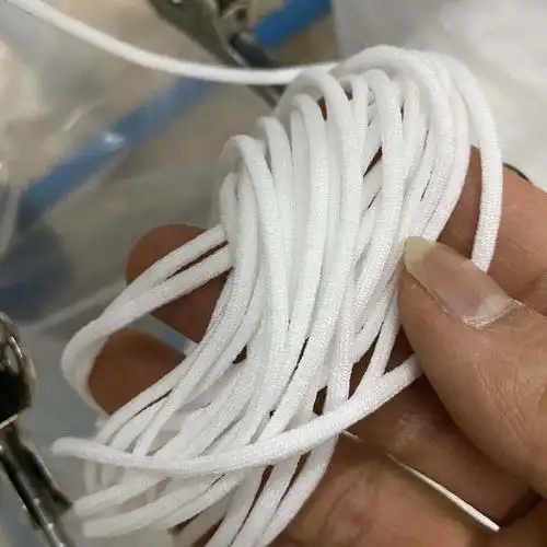 3 5mm一次性口罩绳圆松紧带弹力带n95油芯扁耳带氨纶锦纶空芯耳挂