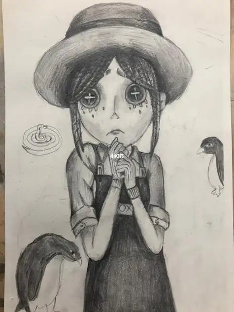 素描儿童画 素描儿童画10岁一12岁