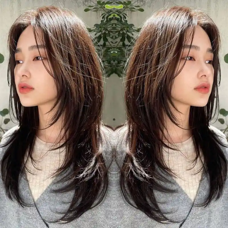 超迷人的高层次 动感长碎发 太美了吧 夏天来一款这样的高层次长碎发