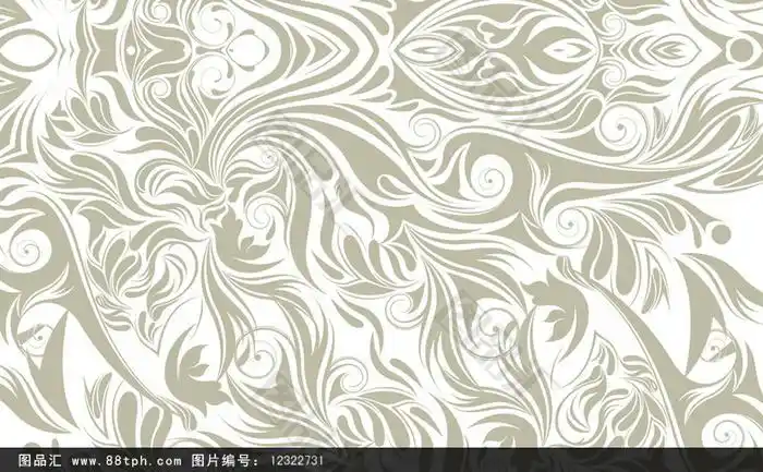 经典银色欧式花纹素材