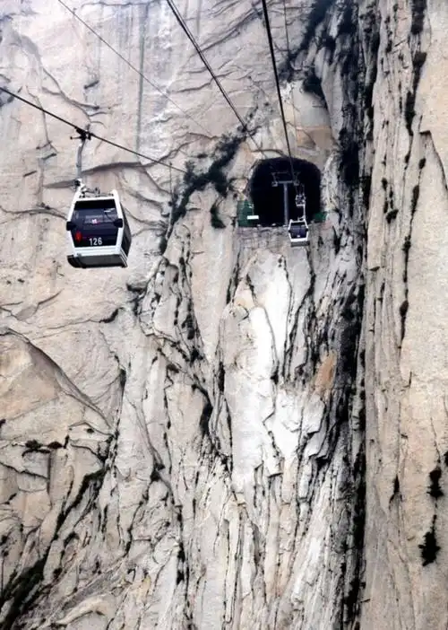 请问坐西峰索道上山的话是从华山的哪个入口进去?