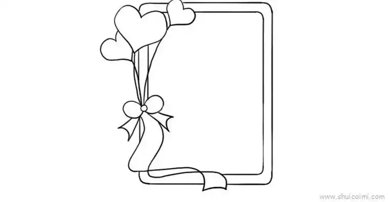 元旦气球边框儿童画怎么画 元旦气球边框简笔画顺序