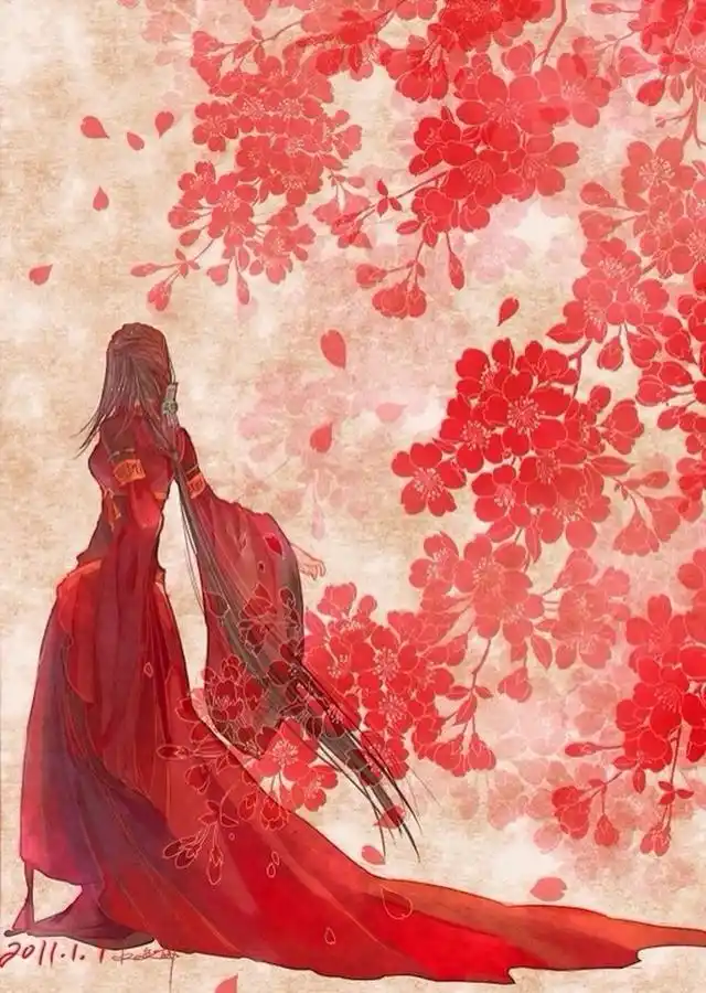 彼岸花.唯美古风动漫女孩图片