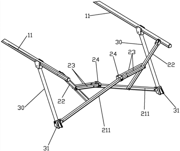 自锁折叠床架的制作方法
