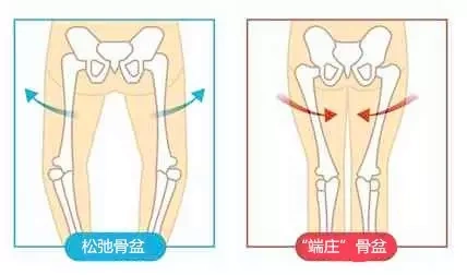 生产前后骨盆对比照