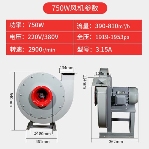 仁聚益9-19高压风机离心风机 强力输送鼓风380v工业 9-19-3.15a/0.