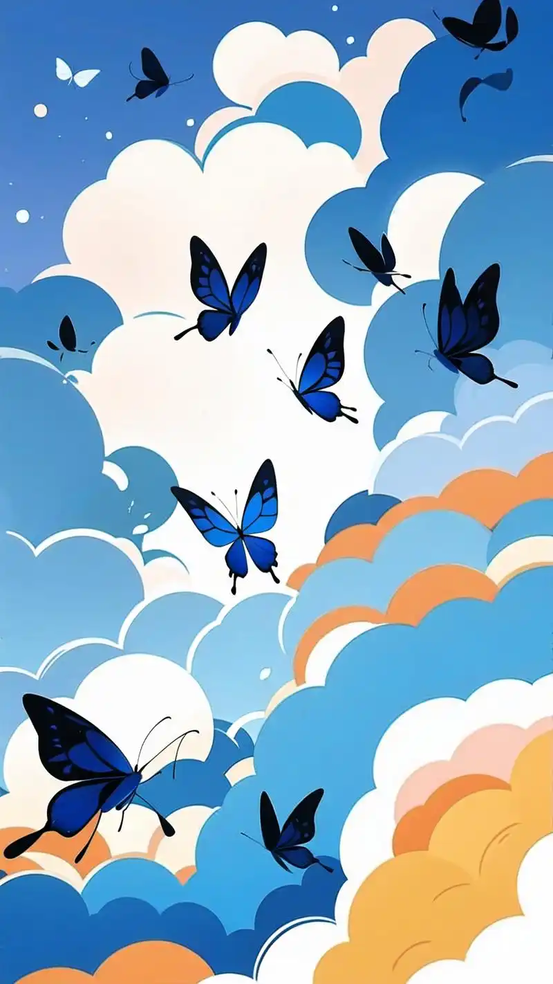 03梦幻蝴蝶手机壁纸精选94 亲们,今天给大家带来一组超级梦幻的