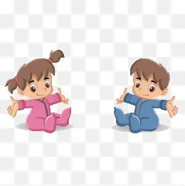 卡通人物 可爱 小孩 儿童 免费png和psd图片素材