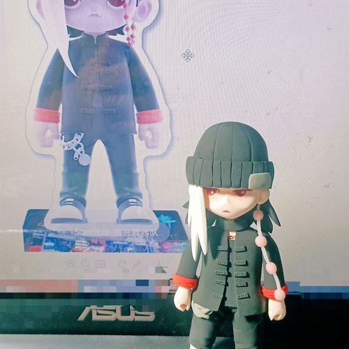 这街张艺兴q版手办定制手工制作超轻粘土多肉花卉