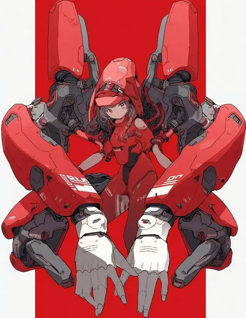 动漫# #插画# #机甲